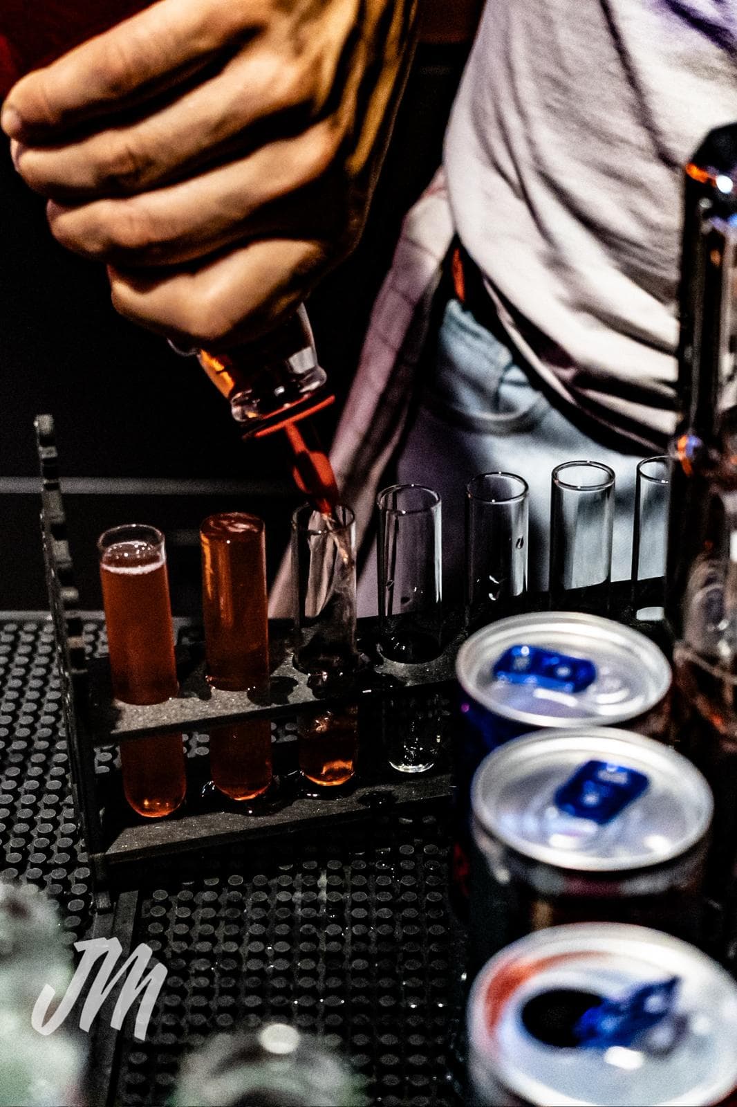 Getränke, welche eingeschenkt werden