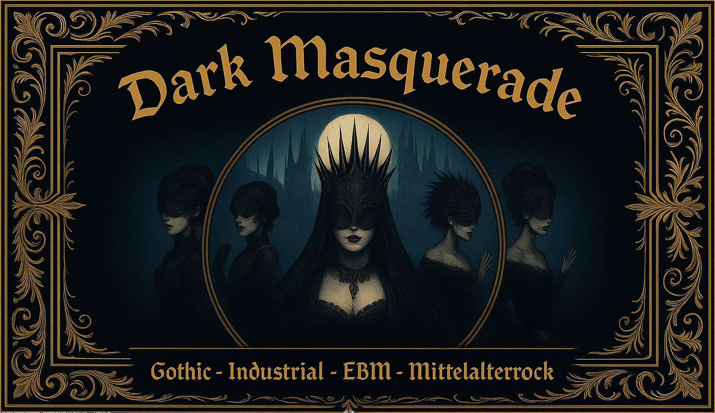Dark Masquerade Logo – eine der größten Gothic Partys in Berlin